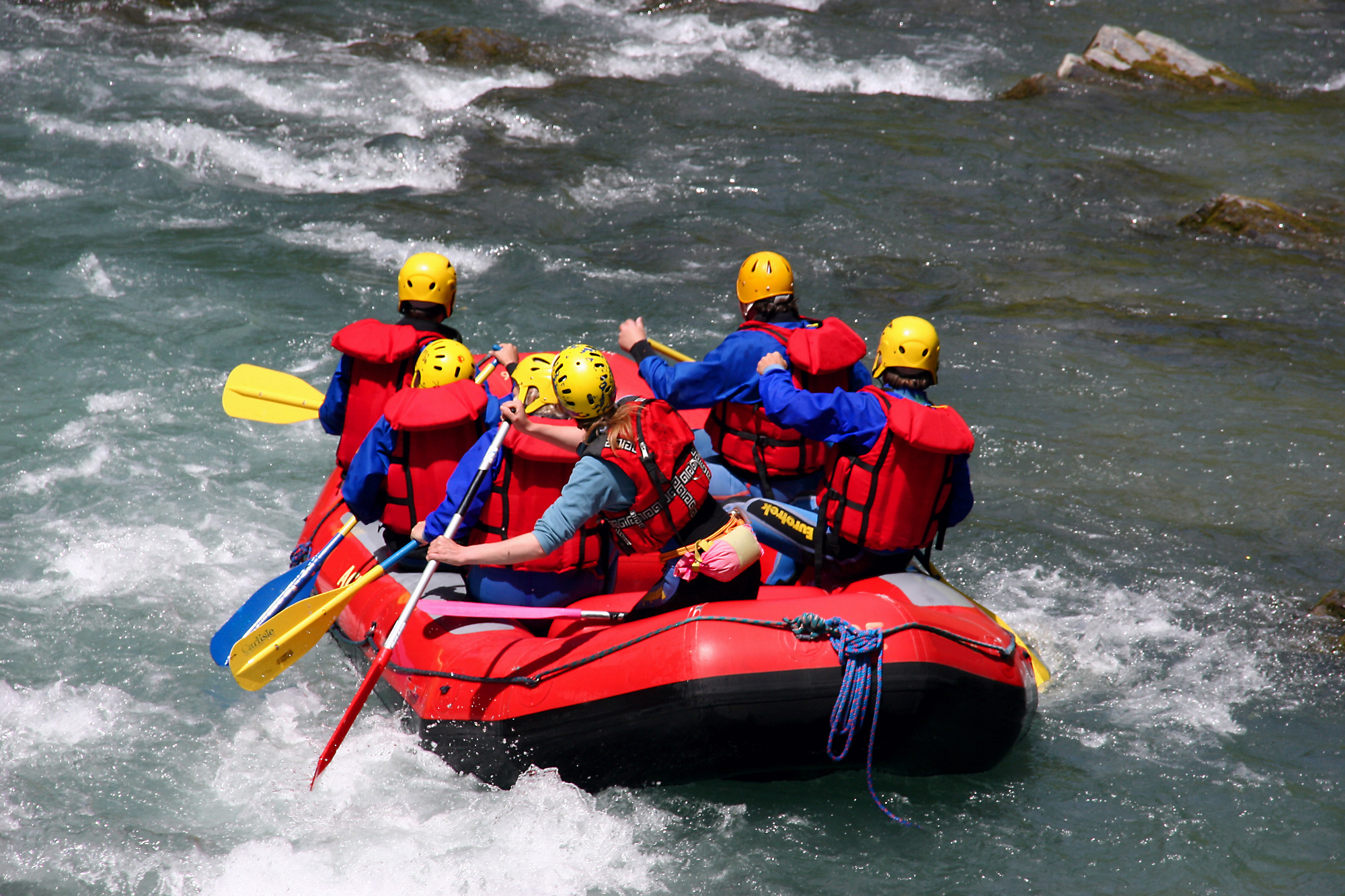 Tudi sami smo poskusili rafting na Soči